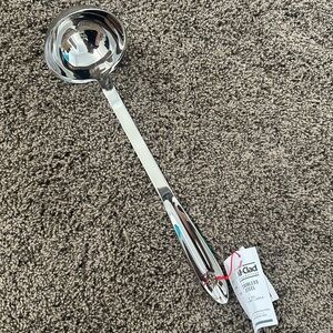 All-Clad T104 18/10 Stainless Steel 6-oz Round Ladle, 14.5", Silver, NEW…